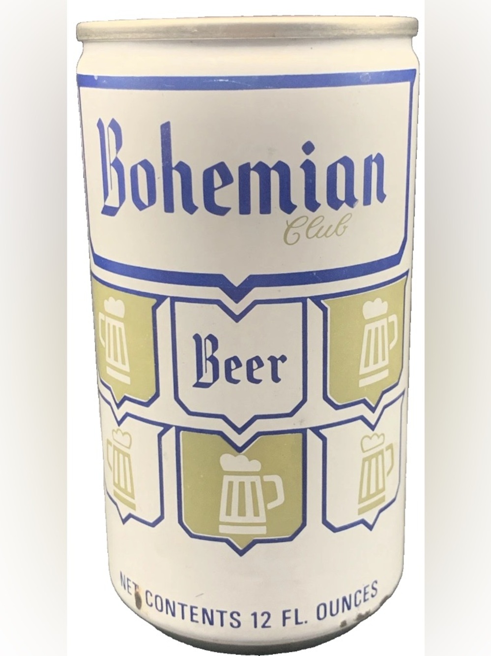 Vintage Beer Can Bohemian Club Beer Empty Brewing Co of Oregon